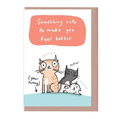 Something Cute Cats Get Well Card