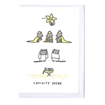 Cativity Cat Christmas Card