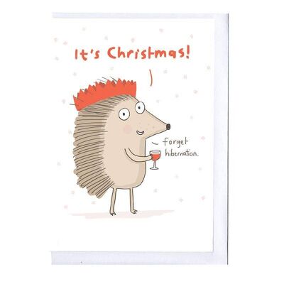 Forget Hibernation Christmas Card