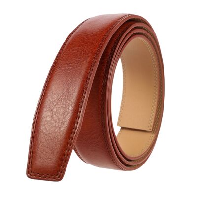 Belt, Amber leather strap, for automatic buckle