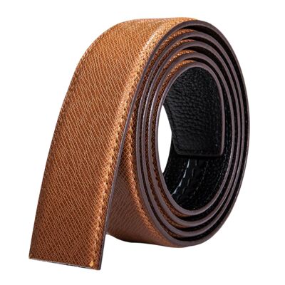 Belt, Caramel Fabric leather strap, for automatic buckle