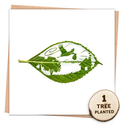 Tarjeta Eco Baby Mum Parent & Bee Friendly Gift. Nueva entrega envuelta