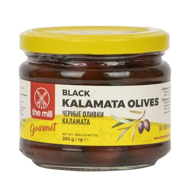 The Mill Gourmet Black Kalamata Olives 300g jar