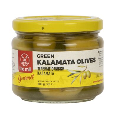 The Mill Gourmet Green Kalamata Olives 300g jar