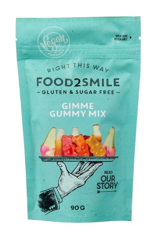 Candy sugar-free, vegan and gluten-free | Gimme Gummy Mix 8x90 grams