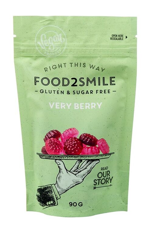 Candy sugar-free, vegan and gluten-free | Very Berry 8x90 grams