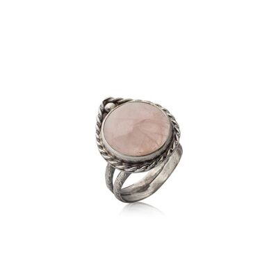 Anillo Ariadne Cuarzo Rosa