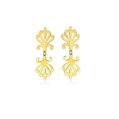 Boucles d'Oreilles Callisto Plaqué Or 925