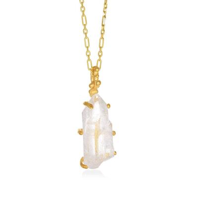 Coronis Necklace Aura Quartz925 Gold Plated