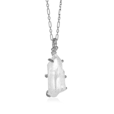 Coronis Necklace Aura Quartz 925 Silver Plated