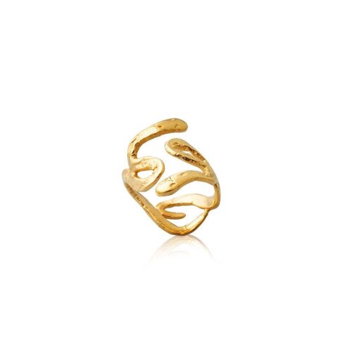 Electra Snake Ring925 Gold Plated