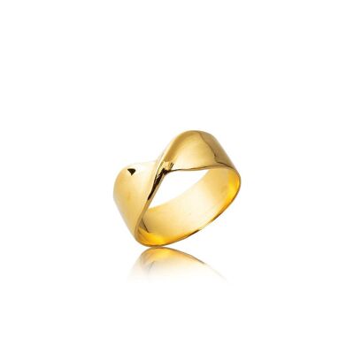 Anillo Eternity925 Plat. Chapado