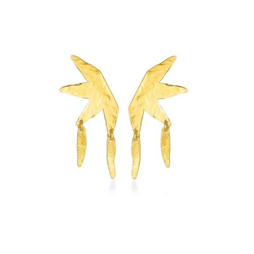 Fortuna Earrings 925 Gold Plated
