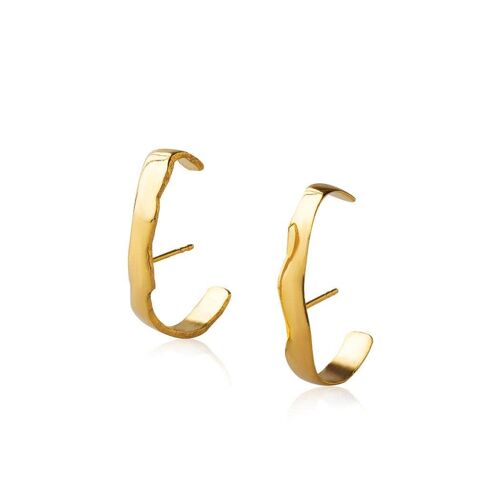 Galene Lobe Earrings 925 Gold Plated