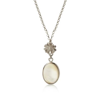 Hermione Pendant Mother Of Pearl 925 Silver Plated