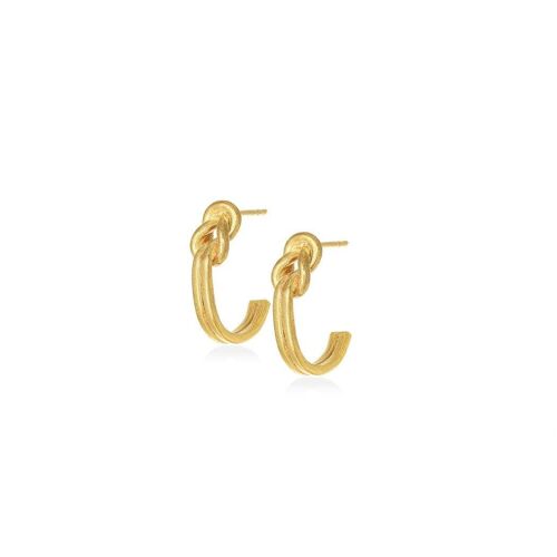 Knot Earrings 925 Gold Plated