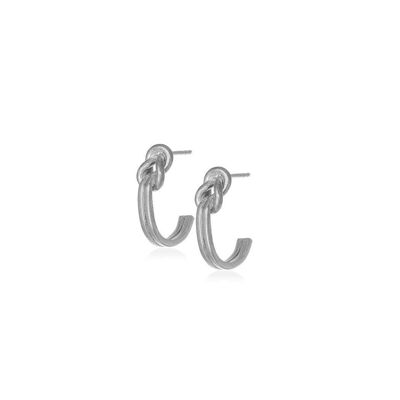Knot Earrings 925 Silver Plated