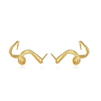 Ear Cuffs Maat Snake Chapado en Oro 925