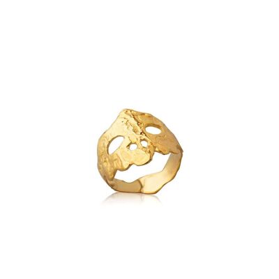 Memento Mori Skull Ring Simple925 Gold Plated