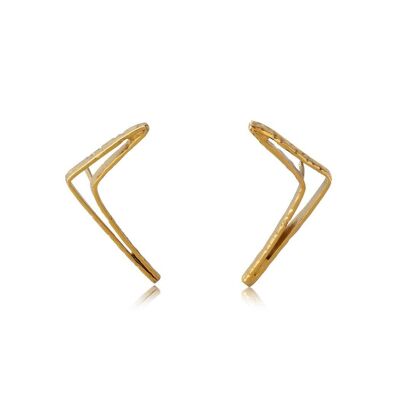 Boucles d'oreilles Mona Arrow925 Plat. Plaqué