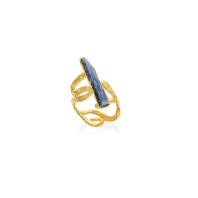 Bague Myra Cyanite925 Plat. Plaqué