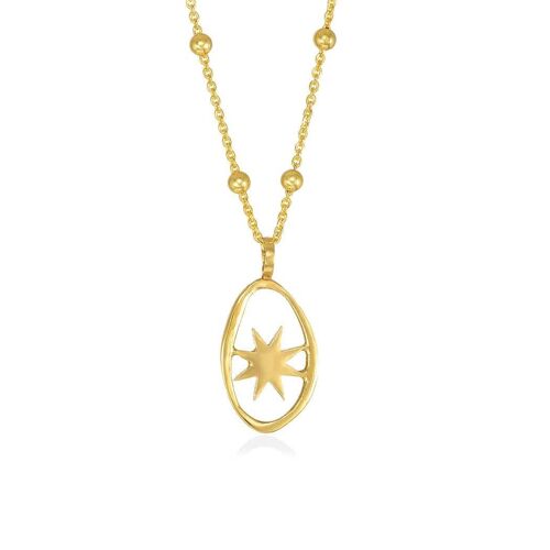 North Star Necklace925 Gold Plated