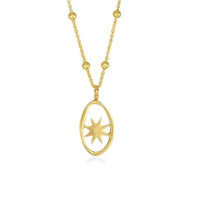North Star Necklace925 Plat. Plated