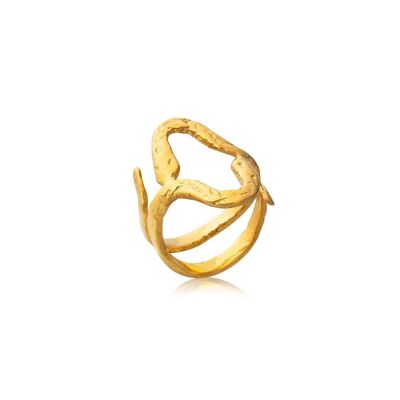Taygete Snake Ring925 Gold Plated