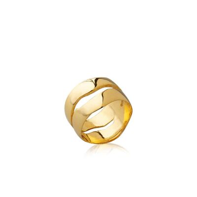 Wave Ring925 Gold Plated
