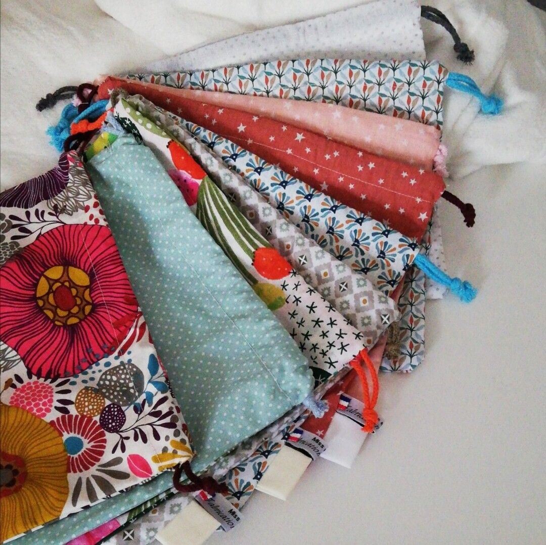 borsa sfusa in cotone fantasia