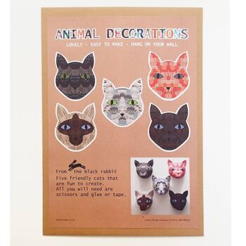 Kit décorations animaux - chats 5