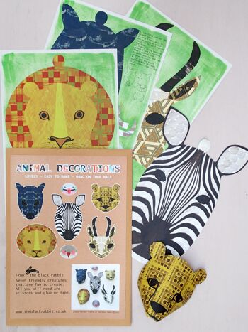 Kit décorations animaux - safari 3
