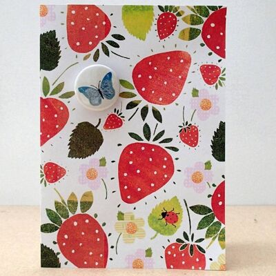 Strawberries - Badge Card
