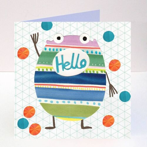 Hello stripe - shouties card