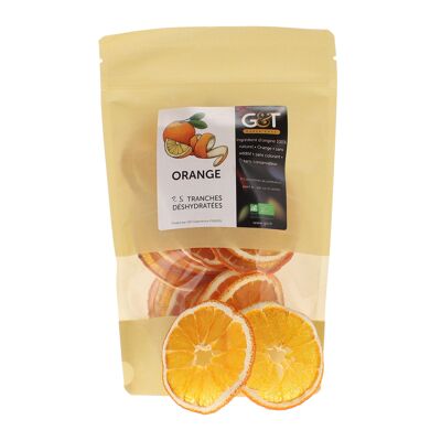 Dehydrated organic oranges