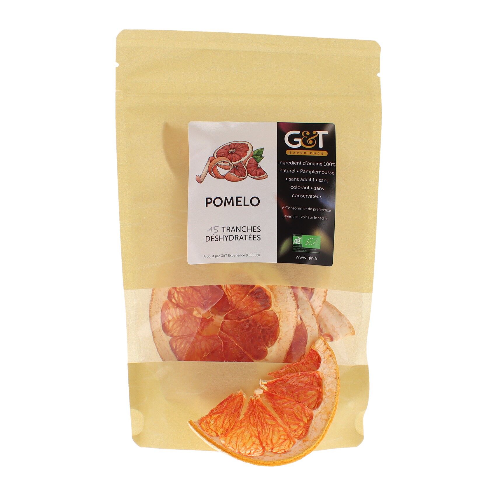 Pomelos bio déshydratés
