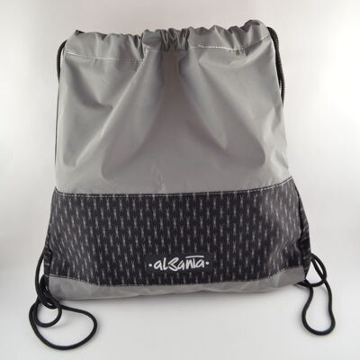 Reflective Duffle Bag - Silver & Black