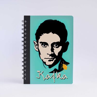 Kafka Notepad • A5 Diamond Shaped - Black Spiral