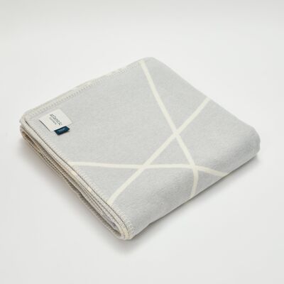 Coastal Grey Portolan Recycled Cotton Blanket - Standard 160 x 110cm