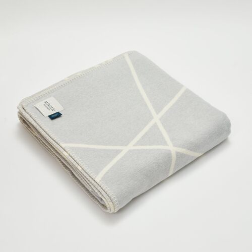 Coastal Grey Portolan Recycled Cotton Blanket - Large 160 x 200cm