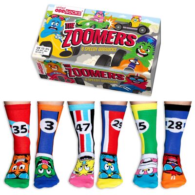The zoomers - kids giftbox of 6 united odd socks