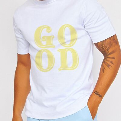 T-Shirt Good Homme blanc