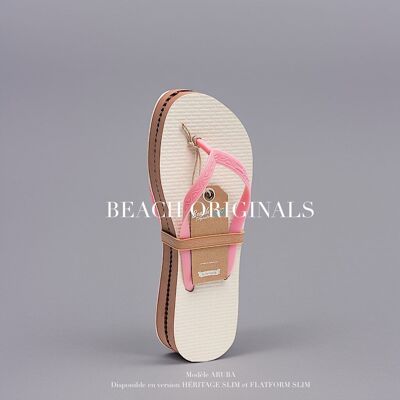 Women's Heritage Slim flip flops bubblegum pink