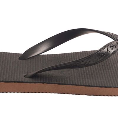 Men's Heritage Regular Flip-Flops schwarzer Onyx