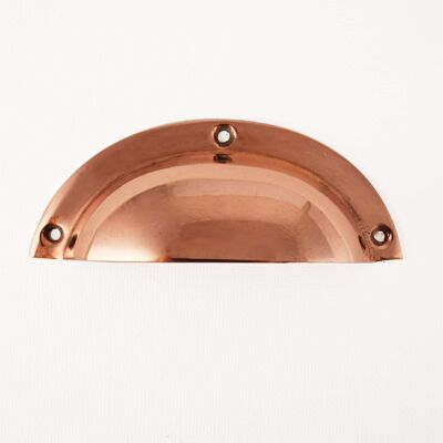 Copper Classic Cup Handle - Large - Satin Lacquered Copper