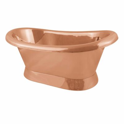 Genuine Copper Bulle Basin with Roll Top