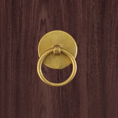 Brass Drop Ring Pull - Polished Brass