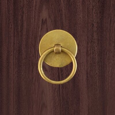 Brass Drop Ring Pull - Polished Brass