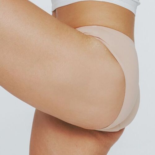 Culotte menstruelle -  flux moyen - beige