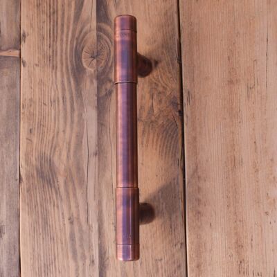 Rustic Copper Pull Handle - T-Bar (Thick Bodied) Aged - 288mm Hole Centres